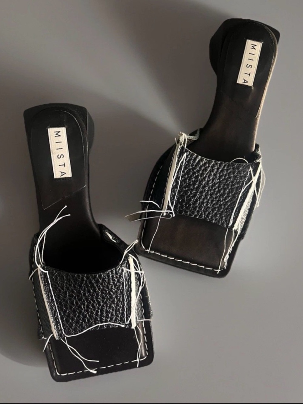 Miista Fifi Frayed Seam Mules